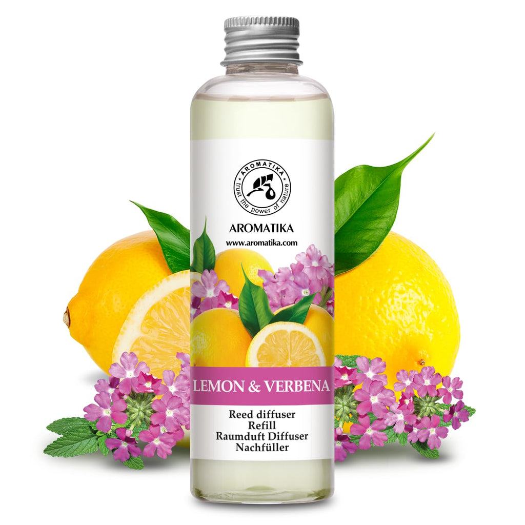 Lemon & Verbena Refill Reed Diffuser 6.8 Fl Oz - Room Diffuser Refill - Home Fragrance - Room Freshener - Fresh and