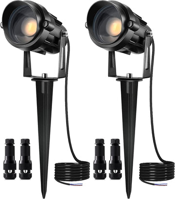 Low Voltage Landscape Lights with Connectors Outdoor: 7W 700LM LED Landscape Lighting for Tree Garden Yard Pathway |