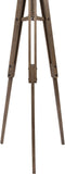Creative Co-Op Tripod Style Wood Floor Lamp with Drum Shade