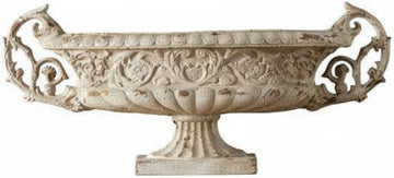French Garden Urn European Design Vintage Urn Planter Shabby Chic Vintage Pedestal Planter , Outdoor