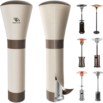 Patio Heater Cover - 95 Inch, Waterproof, Heavy Duty, Anti-UV, Tear Resistant, 600D Propane Heater Cover, 95"H x 34"D