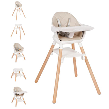 High Chair, 6 in 1 Convertible High Chairs for Babies and Toddlers