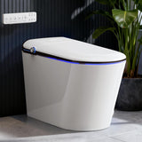 Elongated Smart Toilet With Bidet Built-in, Auto Open/Close Lid, Soft-Closed Heated Seat