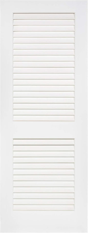 Louver-Louver Plantation Interior Door Slab, White (80x18)