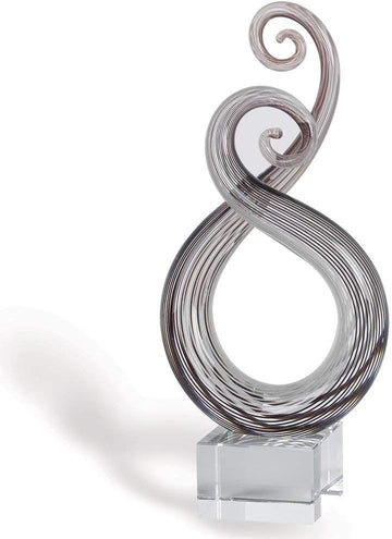Entangle Murano-Style Art Glass Sculpture Centerpiece, 10 Inch