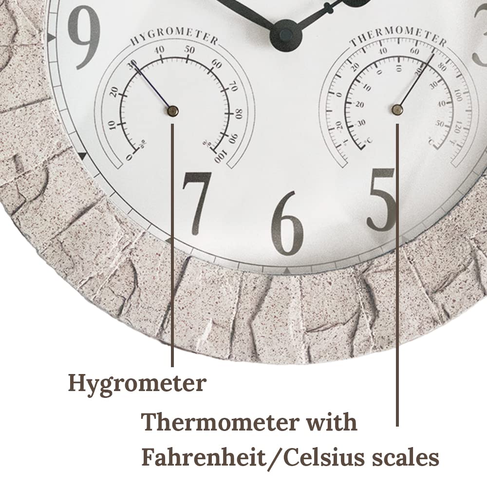 Sandstone Outdoor Clock - Coastal Sandstone