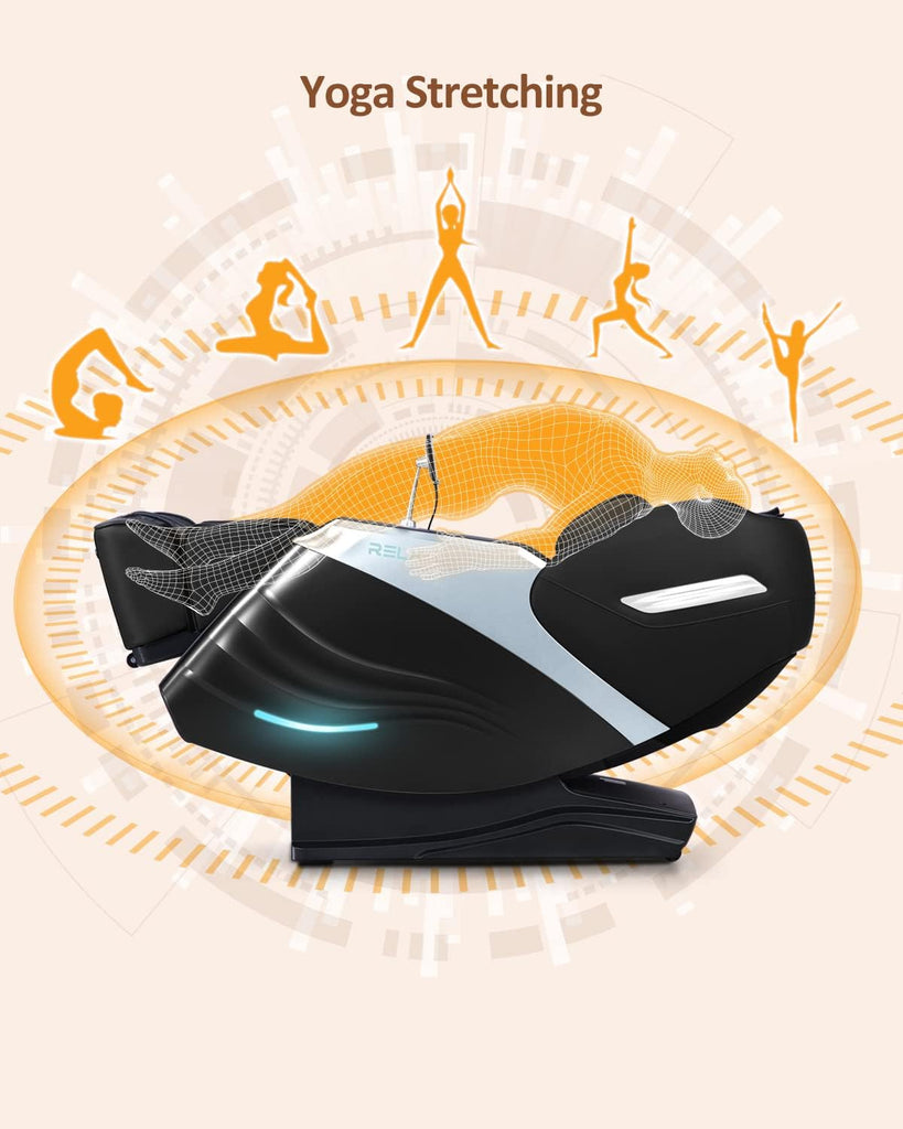 Massage Chair Full Body with Body Scan, Zero Gravity, SL-Track, Black | 20 Modes Shiatsu Massage Chair Built-in Heat