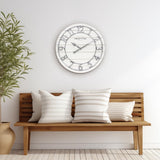 Presentime & Co Classic Farmhouse Shiplap Clock, 19.5 inch