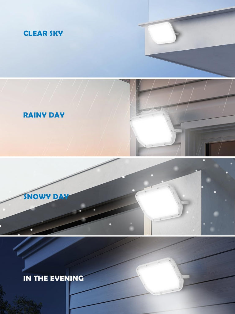 2 Pack Super Bright 6500k 10000lm LED Flood Lights Outdoor,100w Led Outside Lights for Yard Outdoor Waterproof Work