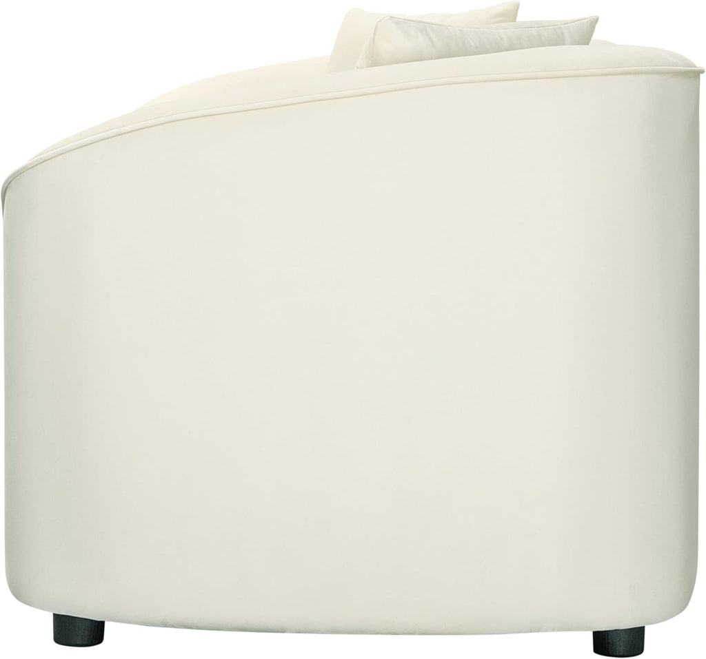 87.50" Velvet Curved Oversized 2 Seater Sofa, Upholstered Couch Chair, Soft Seating Lounge Sofa