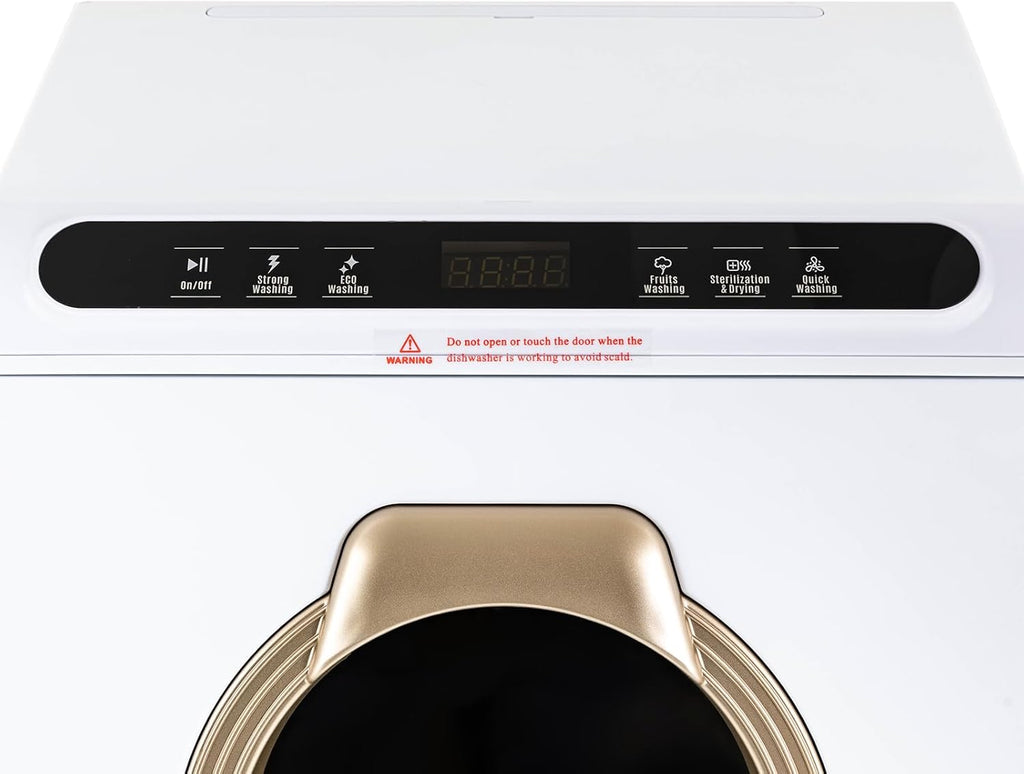 3-in-1 Function Countertop Dishwasher, 900W Portable Mini Dishwasher with 5 Cleaning Modes, 17 Spray Nozzles