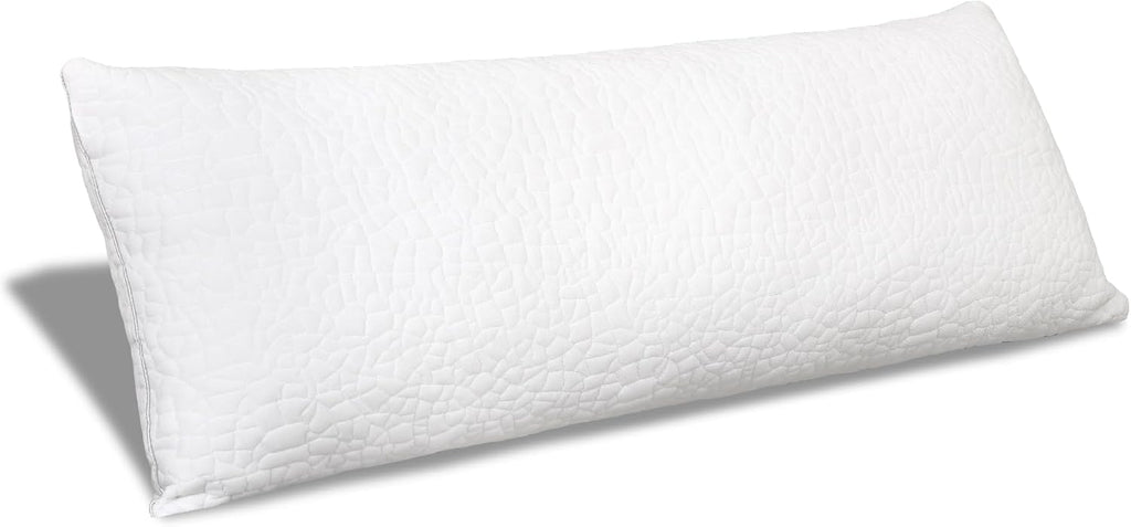 Memory Foam Body Pillow - Cooling Breathable & Supportive Full Length Pillow for Side Sleepers, Pregnancy, Leg & Back
