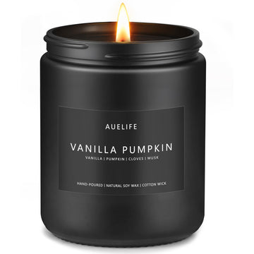 Fall Candle, Vanilla Pumpkin Scented, Soy Wax