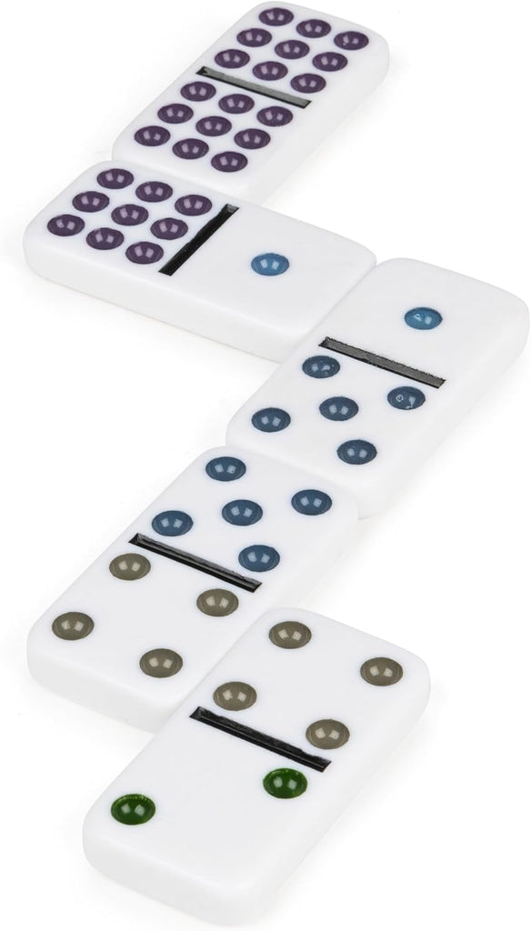 Double 9 Dominoes Set in Storage Tin Classic Tile Game