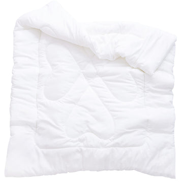 Down Alternative Comforter Crib Quilt Toddler White Blanket Lightweight Duvet Insert Machine Washable 47" X 59"