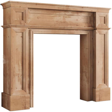Modern Simple Fireplace Surround, Wooden Home Decorative Cabinet Mantel Surround, Decorative Fireplace Shelf