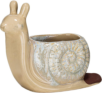 Match Jar with Striker, Brown Ceramic Match Holder, 5.9" L x 5.9" W x 4.8" H, Glossy Finish