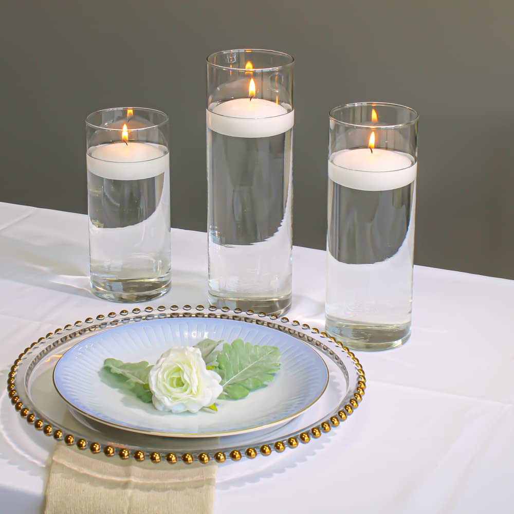 13" Gold Beaded Glass Charger Plate Set of 12