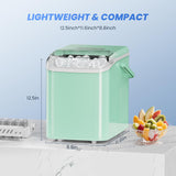 Ice Makers Countertop with Handle, Portable Ice Machine, 9 Bullet Ice Cubes in 6 Mins, 26lbs in 24Hrs, Auto-Cleaning