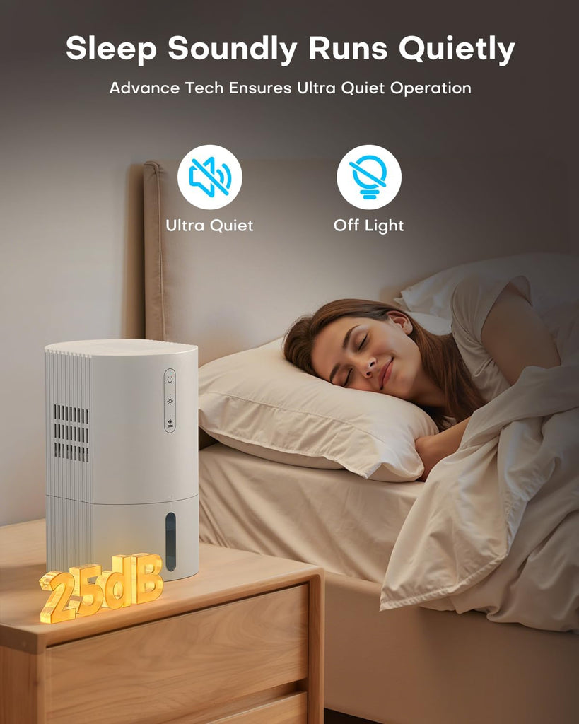 Dehumidifiers for Home, 35oz Dehumidifier for Bathroom with Auto Shut-off Auto Defrost