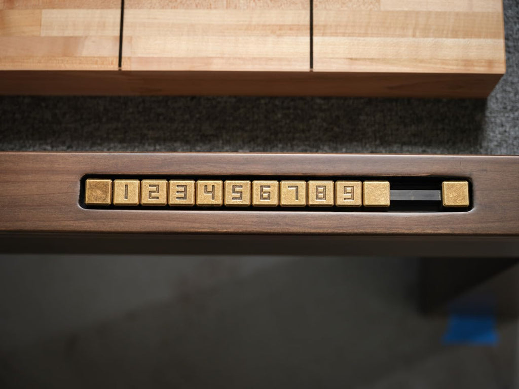 Shuffleboard Table (12FT,Natural Walnut and Antique Coffee)