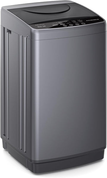 Portable Washing Machine, 7.7LBS Full-Automatic, 10 Wash Cycles, Stainless Steel Drum, Quiet Compact Washer for