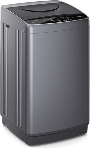 Portable Washing Machine, 7.7LBS Full-Automatic, 10 Wash Cycles, Stainless Steel Drum, Quiet Compact Washer for
