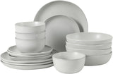 Menlo Park 16-Piece Pottery Clay Stoneware Dinnerware Set