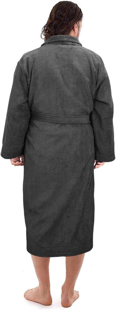 All-Cotton Bathrobe Thick Plush Cloth Housecoat Terry Toweling, Sweat Steaming Clothes Comfortable & Warm