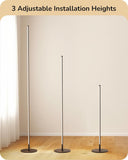 59.8" Modern Floor Lamp, Minimalist Floor lamp with 3 Height Settings, 3 Color Temperature & Stepless Dimming