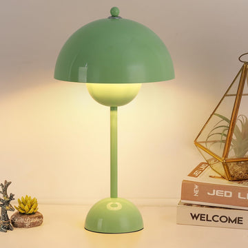 Mid-Century Modern Bud Table Lamp, ETL Listed, Pastel Green