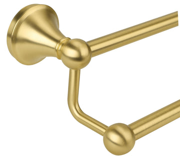 24 inch Double Towel Bar Towel Racks Brushed Gold