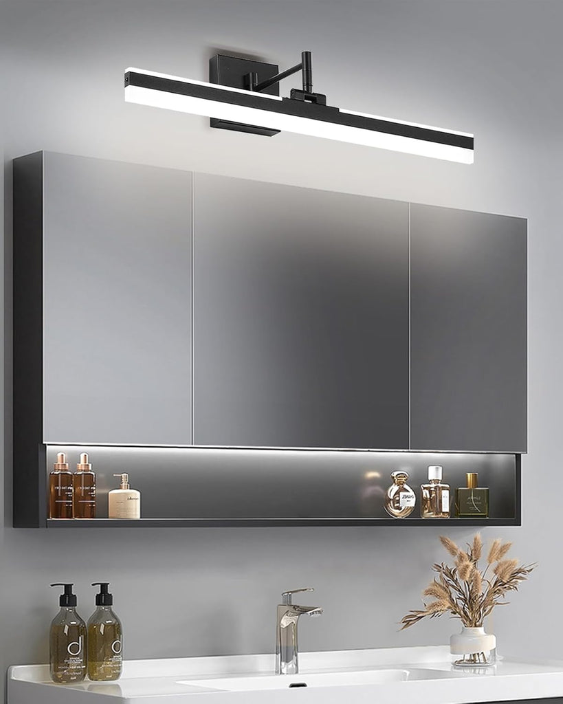 Modern LED Vanity Light,23.6'' Adjustable & Rotatable Bathroom Light Fixture Above Mirror, Wall Sconce,ETL, Black
