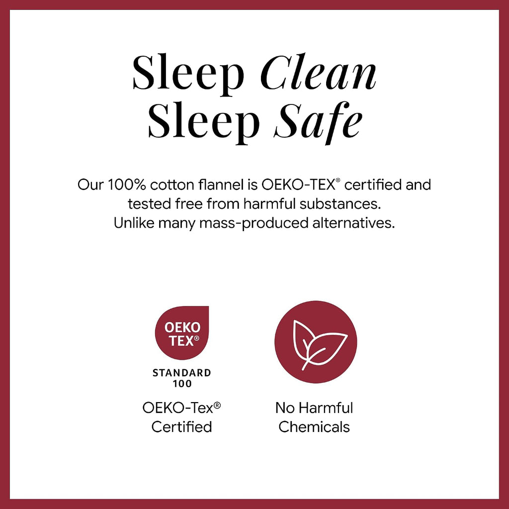 Deep Pocket Sheet Set - 300 Thread Count Cotton Sateen Sheets with 22-Inch Extra Deep Pockets, Oeko-Tex