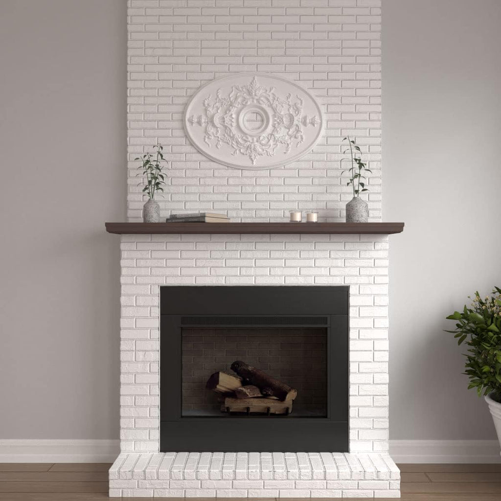 21 1/4-Inch W x 30 3/4-Inch H x 1 5/8-Inch P Alexa Ceiling Medallion