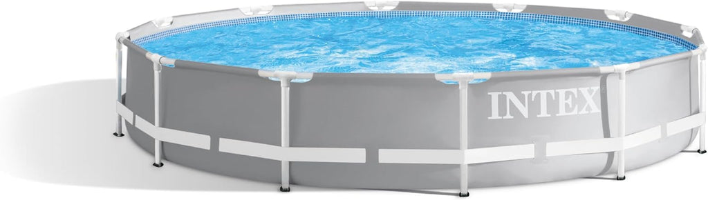 Prism Frame 12ft x 30in Round Above Ground Swimming Pool | 26710EH - Pool Only (Pump Not Included) - Reinforced Steel