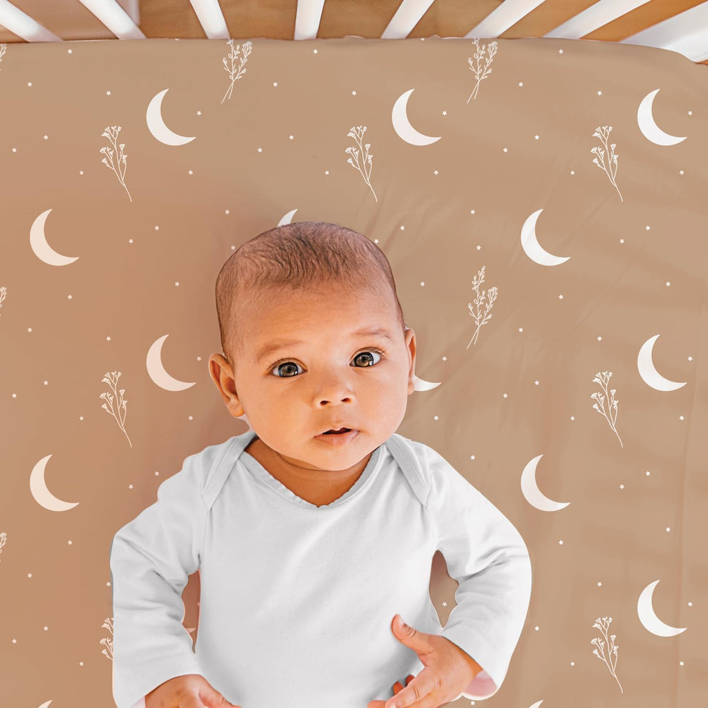 3 Piece Baby Crib Bedding Set for Boys & Girls - Newborn, Infant & Toddler Nursery Bed Set Decor with Fitted Crib
