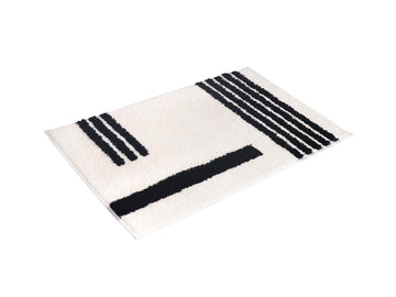 Bath Mat 50x80cm (20"x31.5") - Plush Microfiber Non-Slip Bathroom Mat, Highly Absorbent & Machine Washable - Cream