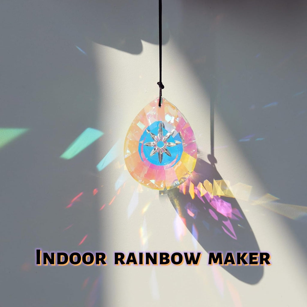 6Pcs Crystal Sun Catcher Prisms, Suncatchers for Windows Hanging