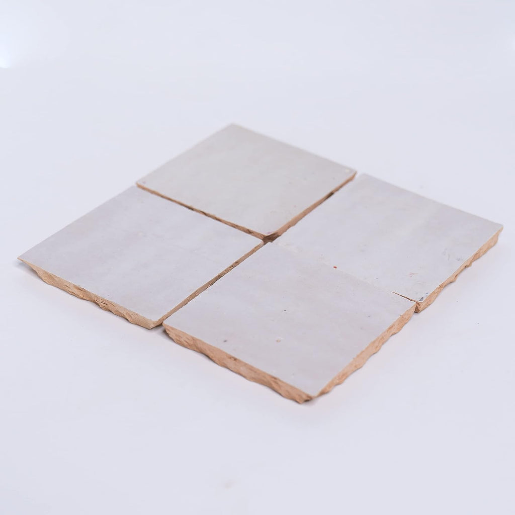 Handmade 4x4-in. Solid Color White (MSC01-02) - Set of 48