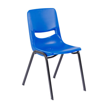 Flex Comfort Classroom Stack Chair, Navy