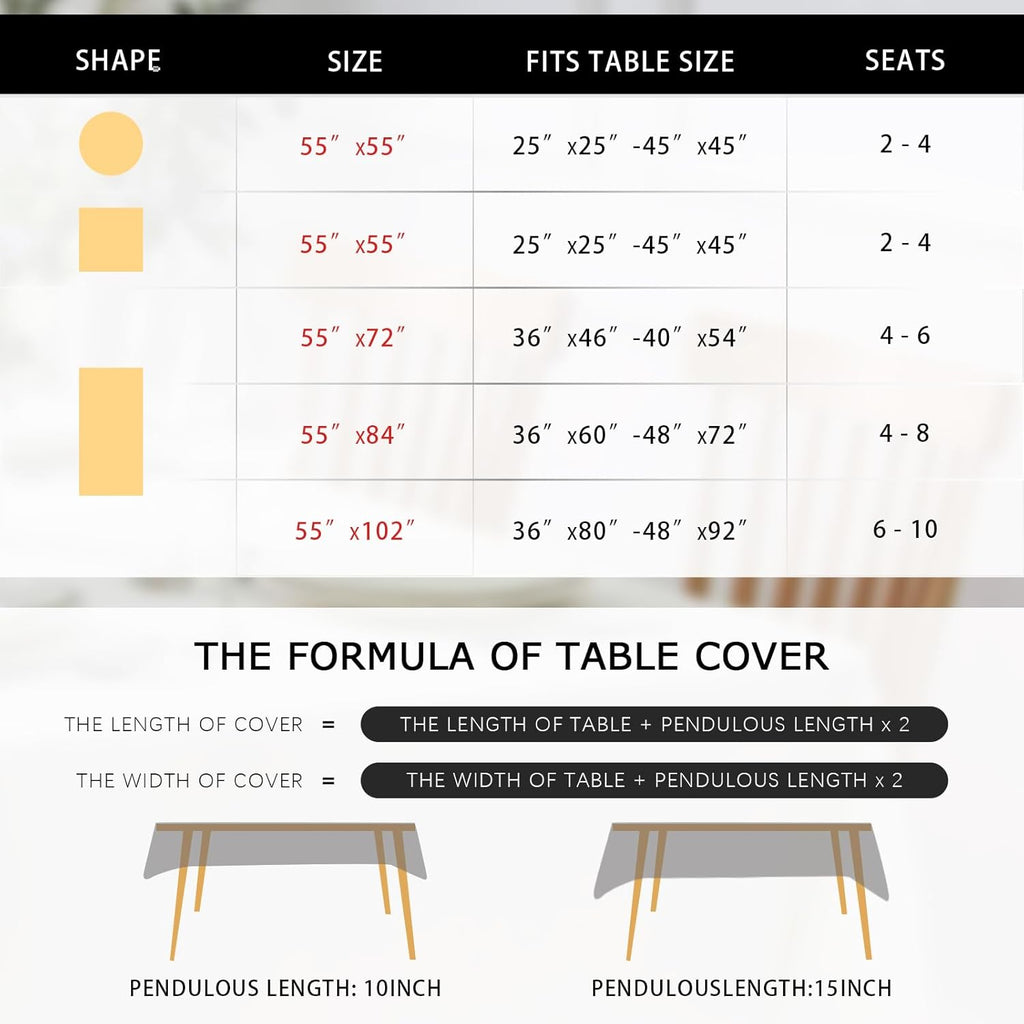 Vintage Blue Printed Tablecloths Rectangular: Floral Linen Farmhouse Table Cloth - Damask Patterned 