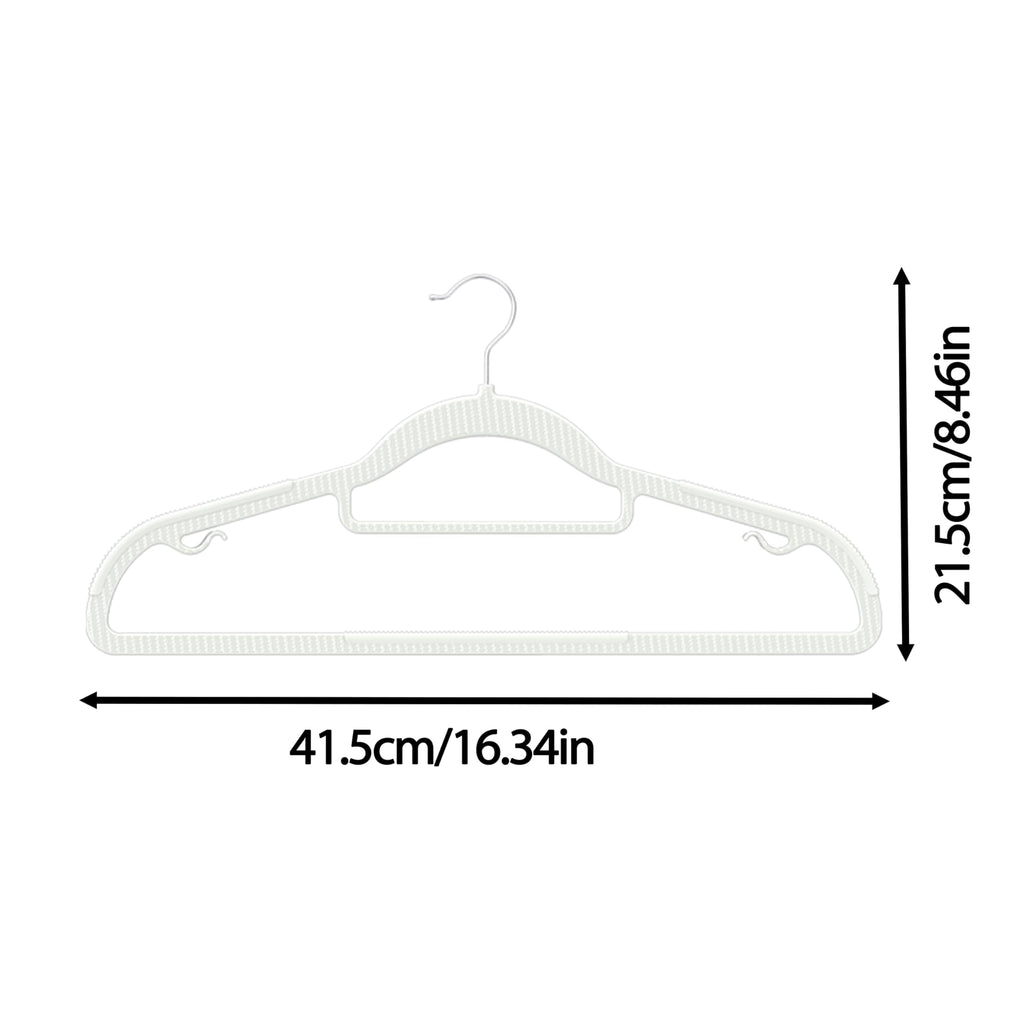 60 Pack Thin Space Saving Hangers, Slim Clothes Hangers with Raised Textured and 360° Hook - Plastic Hanger, Closet