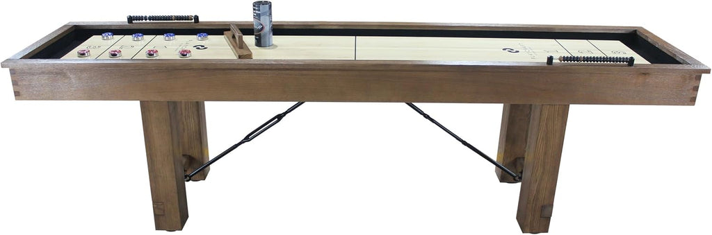 Montauk Pecan 9' Shuffleboard Table