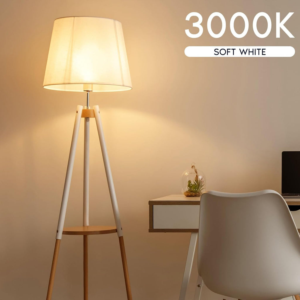 A19 LED Light Bulb 75 Watt Equivalent, 3000K Soft White, 1100LM, Non-Dimmable, Standard LED Light Bulbs, 9.5W, E26 (8 Pack)