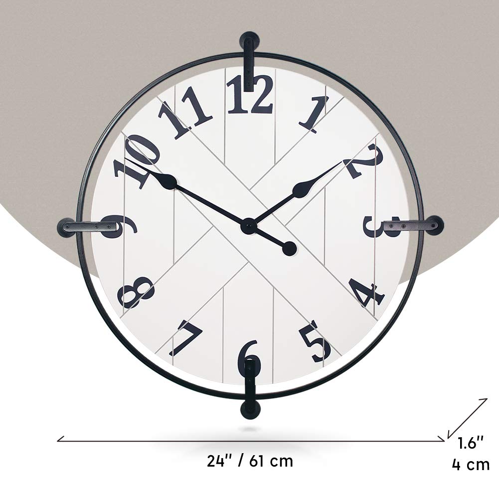 Farmhouse Series Barn Door Clock