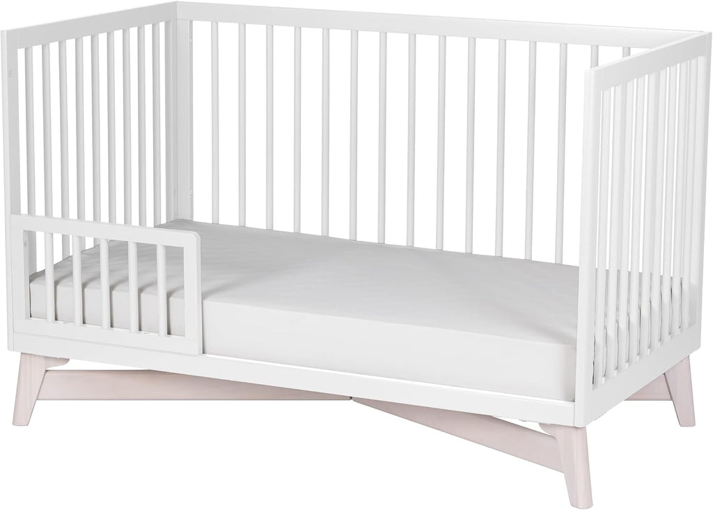 4-in-1 Convertible Crib, White/Washed White