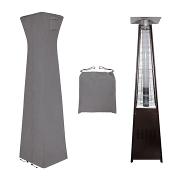Pyramid Torch Patio Heater Cover, 90"H x 23"L x 23"W, Grey