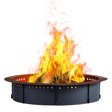 50 inch Round Fire Pit Ring, Large Heavy Duty Fire Ring