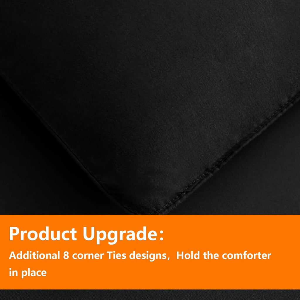 Comforter Set - 5 Pieces, Bed in a Bag Bedding Sets with All Season Soft Quilted Warm Fluffy Reversible
